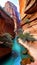 Spectacular Canyon Landscape illustration Artificial Intelligence artwork generated