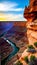 Spectacular Canyon Landscape illustration Artificial Intelligence artwork generated