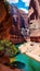 Spectacular Canyon Landscape illustration Artificial Intelligence artwork generated