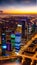 Spectacular Cityscape at Night illustration Artificial Intelligence artwork generated