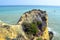 Spectacular cliff on Senhora Da Rocha Beach