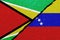 SPECTACULAR CRACKED WALL OF GUYANA AND VENEZUELA BACKGROUND CONFLICT RELATIONSHIPS