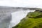 Spectacular Dettifoss waterfall in Iceland in summer