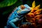Spectacular Exotic lizard portrait. Generate Ai