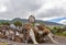 Spectacular flower women in Tenerife