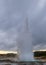 Spectacular geotermal eruption of Strokkur Geysir geyser in southwestern Iceland, Europe. Haukadalur geothermal area