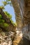 spectacular gorge geological formation cheile banitei near petrosani romania