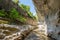 spectacular gorge geological formation cheile banitei near petrosani romania