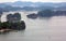 Spectacular islands of Oku-Matsushima seen from a hill.
