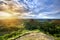 Spectacular look at the chocolate hills, Bohol, Philippines