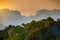 Spectacular look at the Krabi province from Tiger Cave Monastery