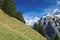 Spectacular mountain views between Murren and Allmendhubel (Berner Oberland, Switzerland)