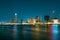 Spectacular Night View of Rotterdam from the Sea: Experience the Beauty of the City at Night