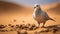 Spectacular Orientalist-inspired Photograph Of A White Pigeon In The Desert