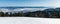 Spectacular panorama from sedlo Okopy saddle bellow Mincol hill in Velka Fatra mountains in Slovakia