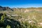 Spectacular panoramic view of Fataga valley on Gran Canaria (Grand Canary)