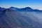 Spectacular portrait of the tops of the mountains.