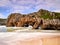 Spectacular rock formations on the coast of Cantabria, Spain