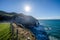 A spectacular rugged coastline at Cape Farewell in New Zealand