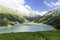 Spectacular scenic Big Almaty Lake ,Tien Shan Mountains in Almaty, Kazakhstan,Asia