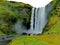 Spectacular Skogafoss waterfall, Iceland