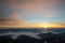 Spectacular sunrise in Carpathians Mountains Cheahlau