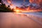 Spectacular Sunrise Over Pristine Beach