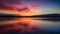 Spectacular sunset wallpaper background sets a tranquil mobile scene