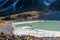 Spectacular terminal lake of the Tasman Glacier,  Aoraki / Mount Cook in the Southern Alps, New Zealand.
