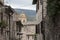 Spectacular traditional italian medieval alley in the historic center of beautiful little town of Spello