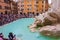 Spectacular Trevi fountain  Rome Italy