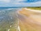 Spectacular Tullan Strand, one of Donegal`s renowned surf beaches, framed by a scenic back drop provided by the Sligo-Leitrim