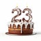 Spectacular Twenty-three Cake With Ambient Occlusion Illustrations