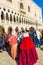 Spectacular Venice Masquerade celebration characters Doge\\\'s Palace Italy