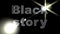 Spectacular video text `Black History`. Gray, volumetric 3D titles on a black background.