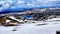 Spectacular view at Beartooth Highway Summit, Wyoming. A Drive of incredible beauty. Yellowstone. Road trip.