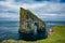 Spectacular view of Drangarnir gate, Faroe Islands