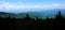 Spectacular view in Great Smoky Mountains National Park. Clingmans Dome. Blue Ridge Mountains. Appalachian trails.