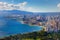 Spectacular view of Honolulu city, Oahu