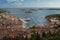 Spectacular view of the Old Town of Hvar, Croatia