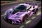 The Spectacular View of a Purple Engineering Marvel Sports Car\\\'s Speed and Progress on the Race Track. AI generated