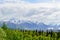 Spectacular view of a snowy mountain glacier, Denali National Park,Alaska, USA, United States of America, Global warming climate