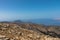 Spectacular view of the spectacular north side of Rhodes island. Seen from the Attavyros mountain. Rhodes Island, Greece.