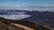 Spectacular view of Teide Observatory over the clouds timelapse, Tenerife, Spain