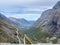 Spectacular view in Trollstigen scenic road