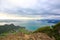 Spectacular view of Whangarei harbor from Mt Manaia, NZ