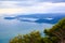 Spectacular view of Whangarei harbour from Mt Manaia, NZ