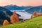 Spectacular view of Zell lake. Impressive autumn view of Austrian town - Zell am See, south of the city of Salzburg. Beauty of