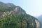 Spectacular views of princess louisa inlet within jervis inlet, with giant cliffs and beautiful green forests in the background