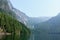 Spectacular views of princess louisa inlet within jervis inlet, with giant cliffs and beautiful green forests in the background